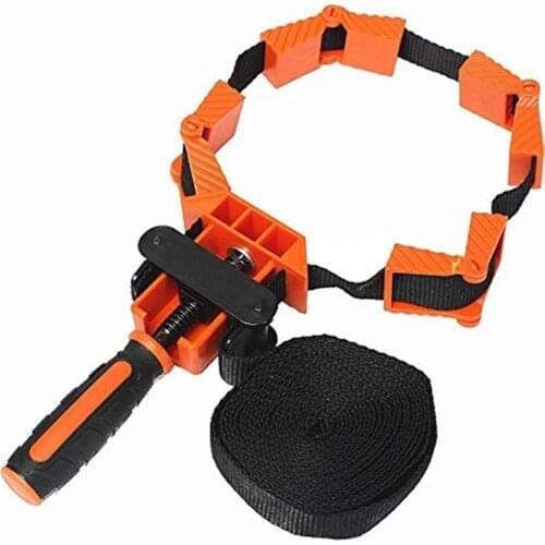 New Nylon Multifunction Belt Clamp Woodworking Quick Adjustable Band Clamp Polygonal Clip 90 Degrees Right Angle Corner Clips