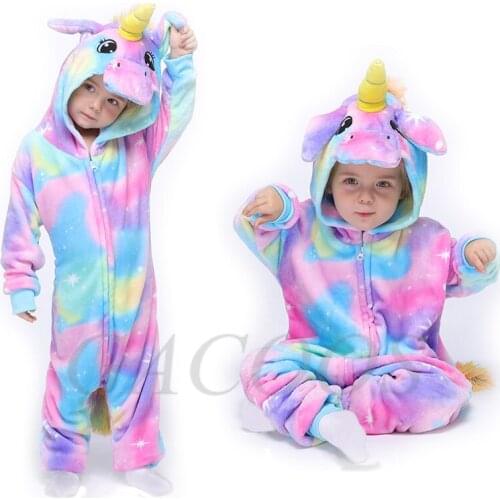 Pyjama Animal for Kids Kigurumi Onesie Boy Baby Jumpsuit Pajamas for Toddler Girls Sleepwear Infant Childrens Flannel Homewear