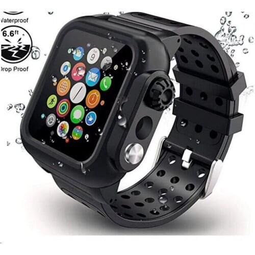 IP68 Waterproof Band For Apple Watch Series 1 2 3 4 5 6 SE For Apple Watch 38 /40 /42 /44 mm Silicone Strap iWatch Watchband