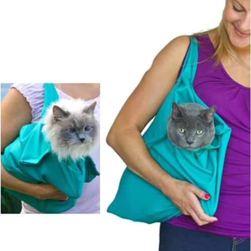 Foldable Cat Carrier Bag Outdoor Travel Handbag Pouch Mesh Single Shoulder Bag Sling Mesh Comfort Travel Tote Shoulder Bag