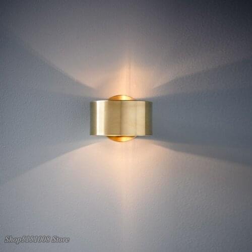 Modern Minimalist Golden Wall Lamp Led Lighting Fixture Nordic Living bedroom Bedside Restaurant Decor Sconce Luminaire Lights