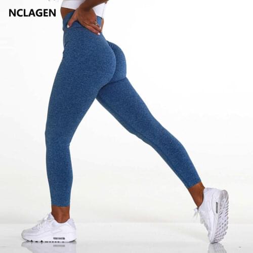 Gym clothing Women Yoga Pants Seamless Sweat Fitness Leggings Jacquard Weave High Waist Butt Lift Workout High Elastic NCLAGEN