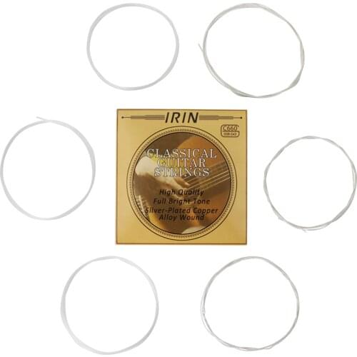 IRIN C660 Acoustic Classical Guitar Strings Nylon Silver Plated Copper Alloy Wound Replacement for Classical Guitar Strings