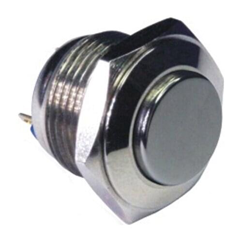 TY 1607 16mm High round head momentary pin terminal stainless steel waterproof switch