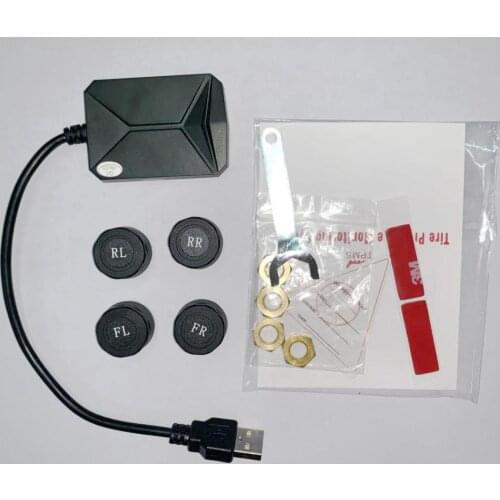 USB Android TPMS Car Tire Pressure Monitoring System Display Internal Sensors Android Navigation Tyre Pressure Alarm
