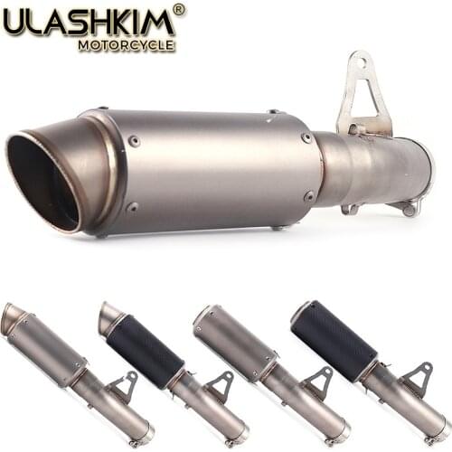 Motorcycle SC Carbon Fiber Exhaust Muffler Escape Middle Link Pipe Full System Slip On For BMW S1000RR S1000 RR 2010-2014