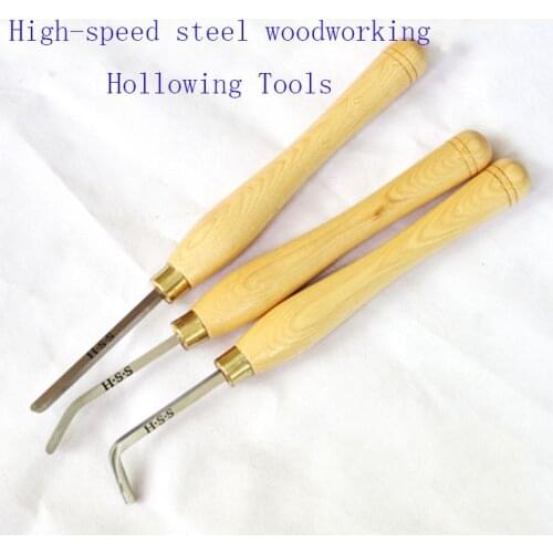 High speed steel woodworking Hollowing Tools, Lathe Chisel Woodturning knife,wood carving tool kit