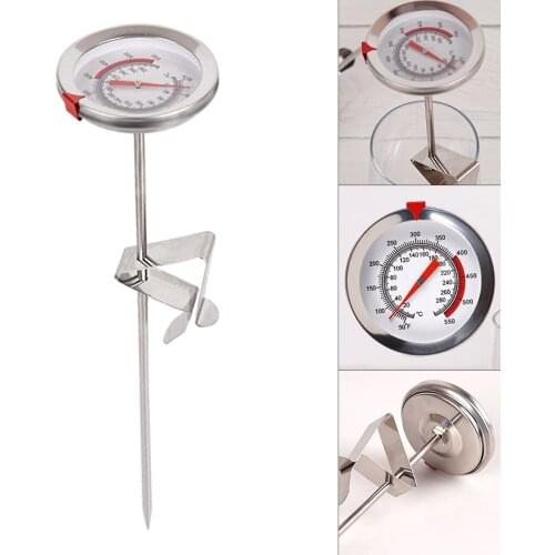 0-300 Meat Thermometer Cooking Tool Kitchen Stainless Steel Oven Cooking BBQ Probe Thermometer Food Meat Gauge 300 Centigrade