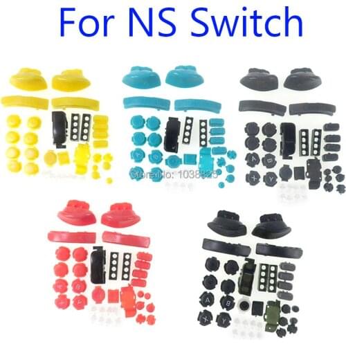 10set Host Housing case Full Set Buttons Joystick Trigger For Nintend Switch Game Controller Replacement Black Key Buttons Parts