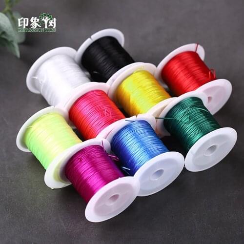 10m/Spool 1mm Crystal Beading Stretch Cord Elastic Transparent Wire/Cord/String/Thread Necklace Bracelets Jewelry DIY Making 407
