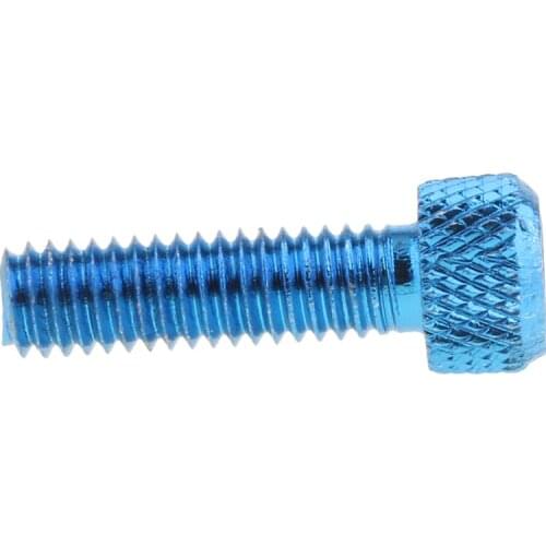10pcs 316 Aluminum Hex Socket Head Cap Bolts Screws M6x20mm Blue