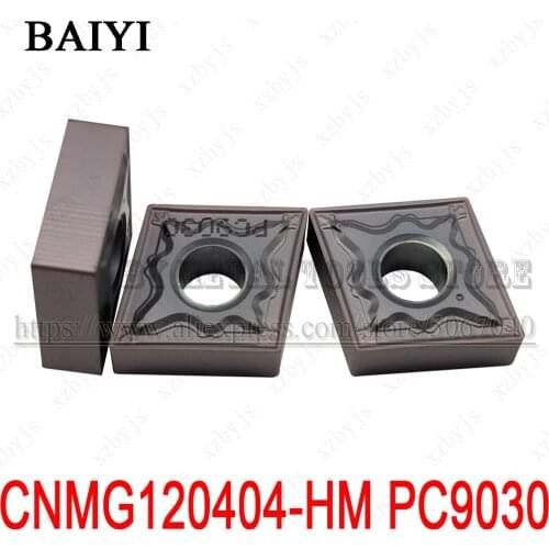 10pcs CNMG120404-HM PC9030 CNMG431 CNC Carbide Inserts Turning Tools cutter lathe For Processing Stainless Steel