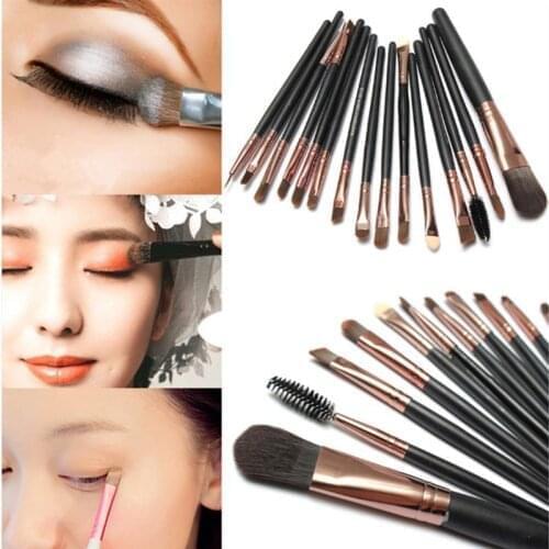 15Pcs Makeup Brushes Tool Set Cosmetic Powder Eye Shadow Foundation Blush Blending Double Head Beauty Make Up Brush Maquiagem