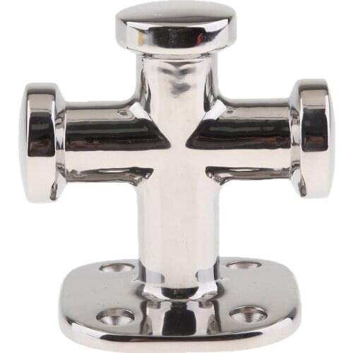 316 Stainless Steel Boat Single Cross Bollard Dock Mooring Cleat Heavy Duty