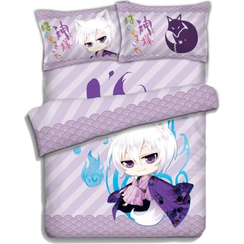 Anime Kamisama Love Kamisama Kiss Tomoe Bed sheets Bedding Sheet Bedding Sets Bedcover Quilt Cover Pillow Case 4PCS