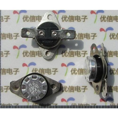 Free shipping 20pcs/lot KSD temperature controller / thermal protector 70C 250V/10A normal close