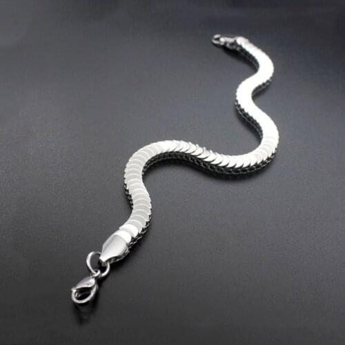 Stainless Steel 316L Snake Chain Bracelet High Quality Bracelets For Women Men DIY Chains Jewelry With Extended Chains