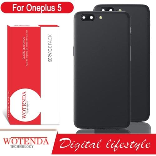 100% Original Back Housing for Oneplus 5 Back Cover Battery Glass for One Plus 5 Door Rear Case with Logo
