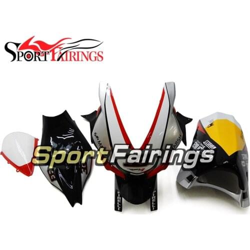 Black White Racing Fairings For Aprilia RSV4 1000 10 11 12 13 14 15 2010 - 2015 Injection Fiberglass Motorcycle Bodywork New