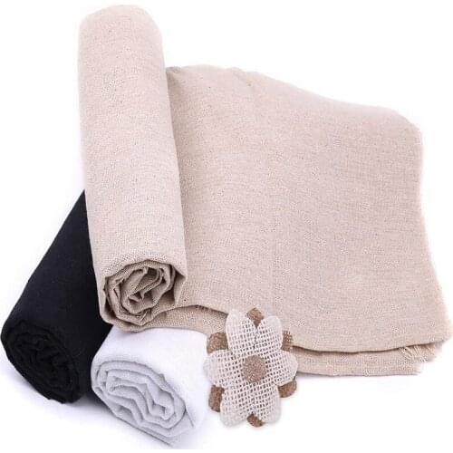 Dailylike 3 Colors Linen Needlework Fabric Linen Fabric Cross Stitch Aida Cloth For Making Garment Craft