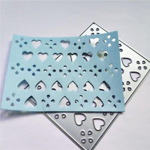 Metal Heart panel paper die cutting dies for Scrapbooking/DIY Easter wedding Halloween Easter card