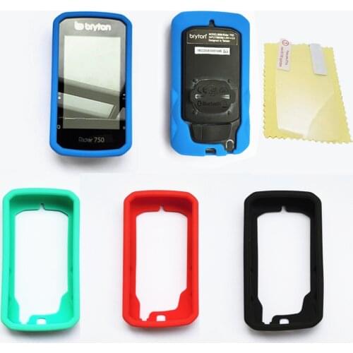 Silicone Soft Protective Case Screen Protector Film Cover For Bryton Rider 750 R750 Cycling Bicycle Bike Computer Skin Accessory