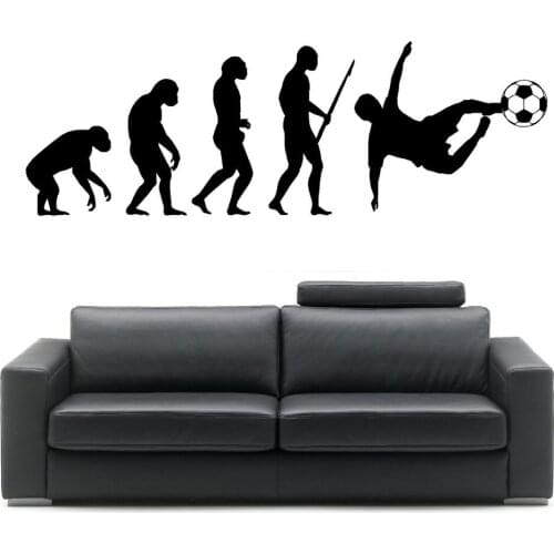 Personalized Wall Decal Evolution of Man Football Wall Art Sticker for living room home Wall decoration