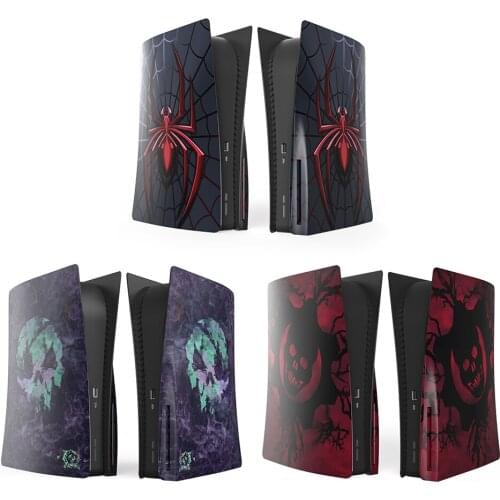 For PS5 Plastic Replacement Skin Shell Case Cover Plate for PlayStation 5 Game Console Anti-Scratch Dustproof Replacement Parts