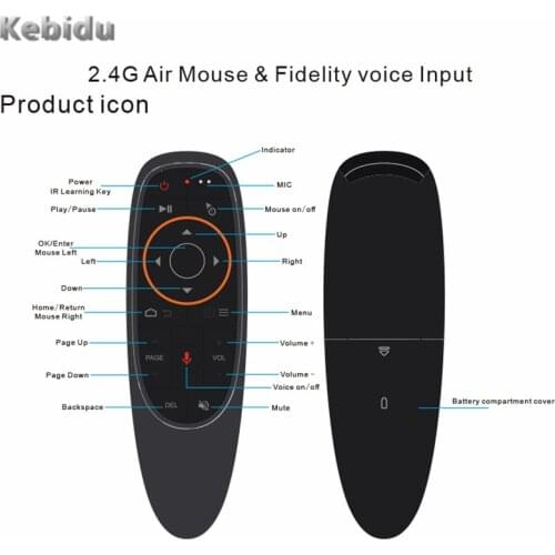Universal Wireless G10 Fly Air Mouse For Gyro Sensing Voice Search Control 2.4GHz Microphone Remote Control For TV Android PC