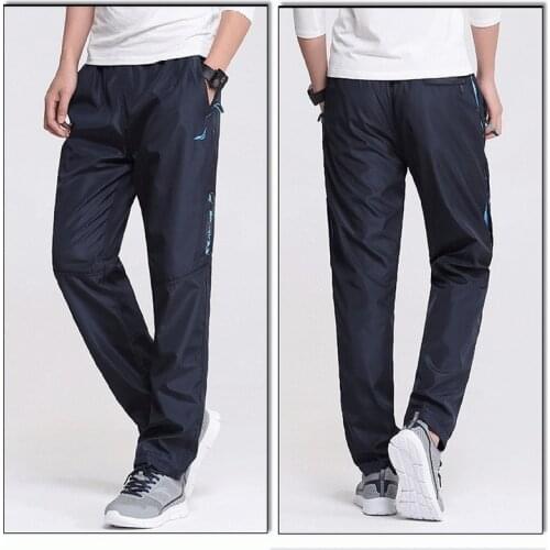 Sportswear Quick Dry Mens Exercise Pants Full Length Sweatpants Men Outside Active Pants 3XL Mens Casual Joggers Trousers Pants