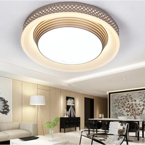 Lighting led round bedroom dimmable decorated dining room modern simple and warm ceiling lamp LO81613