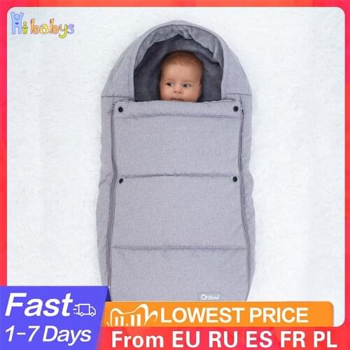 Warm Baby Sleeping Bag Newborn Extract Envelope For Sleep Outdoor Swaddling Cocoon In The Stroller Infant Windproof Sleep Sack