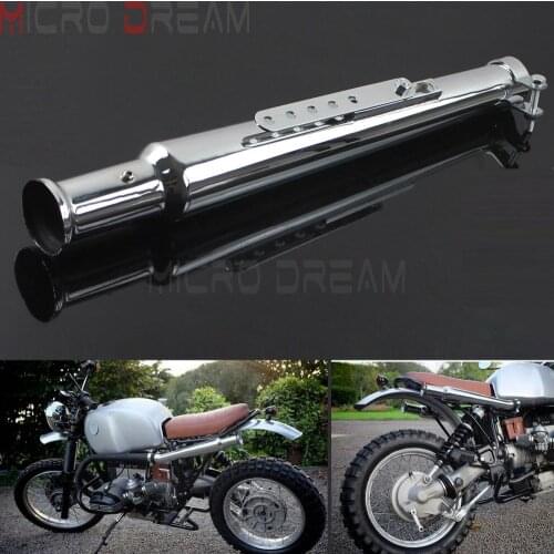Motorcycle Tumpet Exhaust Pipes Silencer Retro Tulip Exhaust Muffler Pipe For Triumph Yamaha Honda Cafe Racer Bobber Cruisers