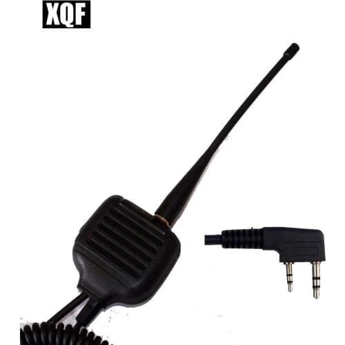 XQF BAOFENG Speaker Microphone For Ham Two Way Radio Walkie Talkie UV5R GT3 888s With Antenna