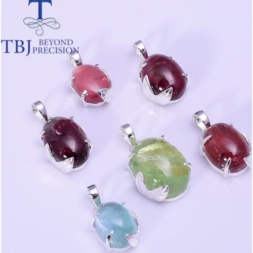 Handmade Jewelry tree leaves design with pendant natural colorful tourmaline gemstone fine handmade jewelry 925 Sterling silver