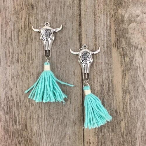 New Alloy Tauren vintage multicolor tassel earrings simple Bohemian style Dangle Earrings for Women