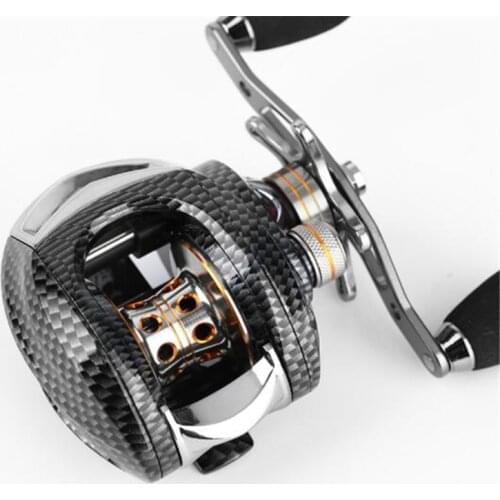Snake skin high transmission ratio 6.3:1 left/right hand decoy wheel long throw wheel 13 + 1BB decoy line wheel bait casting