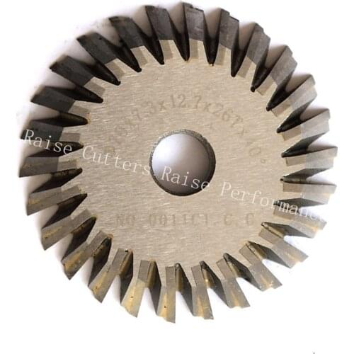 0011CI C.C. welded carbide cutter 70mm insrted angle milling cutter for horizontal key cutting machines cutting key