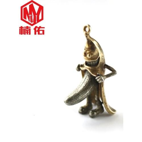 1PCS Brass Cupronickel Spoof Knife Beads Paracord Outdoor Tool Backpack Accessories