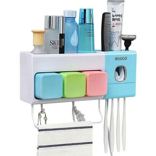 1 piece Toothbrush Sanitizer Automatic Toothpaste Dispenser Ultraviolet Infrared Family Suit Sterilizer Oral Hygiene