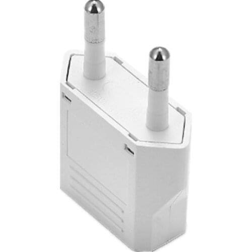 10pcs EU KR Travel Plug 2 Pin US To EU KR Euro European Germany Travel Power Plug Adapter Outlet AC Converter Electrical Socket