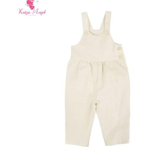 2017 Kaiya Angel Newborn Boy Girl Rompers Clothes Wholesale 5pcs/lot Newbron Beige Cute Jumpsuit Baby Pants