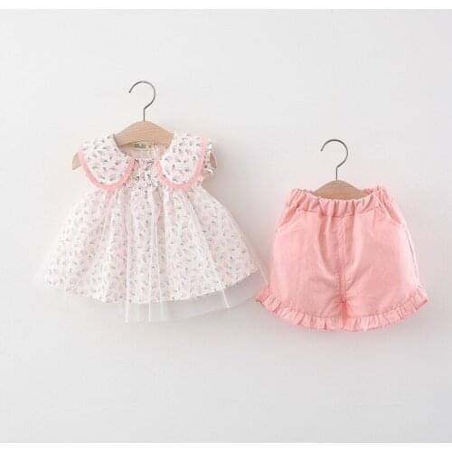 4 Sets/Lot) 2021 New Arrival Girls Summer Clothing Set 043013