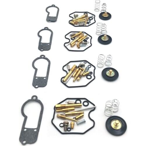 4 sets Carburetor Repair Kit With Air Cut Off Valve Jets For 1980 Honda CB650C Custom