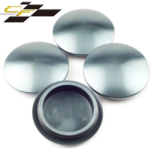 4pcs 69mm 56mm Hubcaps Wheel Rim Center Cover Automotive Grey Metal Material Car Styling Accessories