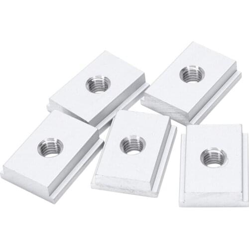 5Pcs M8 T-Track Slider Sliding Nut Aluminum Alloy T Slot Nut For Woodworking Tool Jigs Screw Slot Fastener