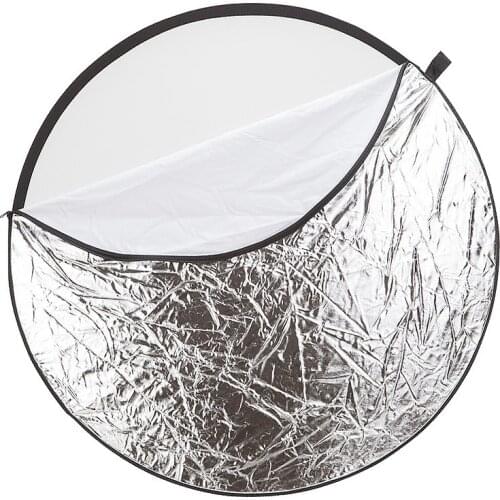 5 in 1 Portable Collapsible Round 60cm Camera Lighting Photo Disc Reflector Diffuser Kit Carrying Case Photography Equipment