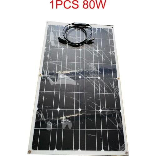 80W 160W 18V Flexible Solar Panels China Semi Flexible Solar Panel Monocrystalline 12V Battery Panels Solar Charger