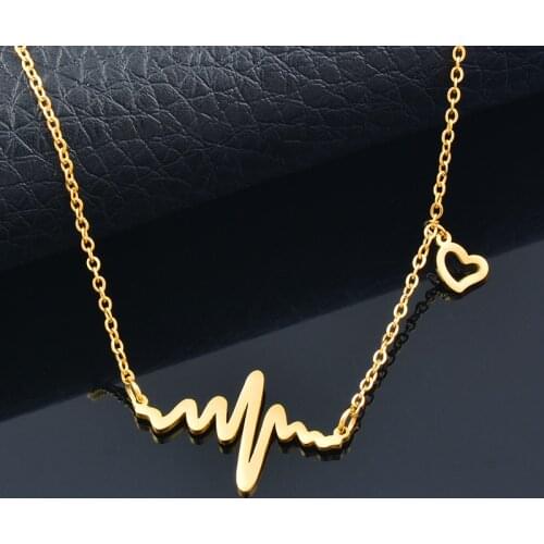 LEEKER Hollow Heart Anklet Stainless Steel Gold Color Ankle Bracelet Chain ECG footwear for women Beach Foot Jewelry 020 LK2