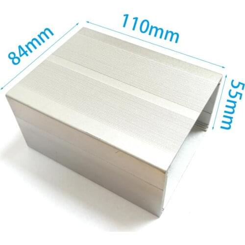 Extruded PCB Case Instrument Chassis Shell Aluminum Enclosure Projext Box Splitted Body DIY 84*55*110mm NEW Wholesale